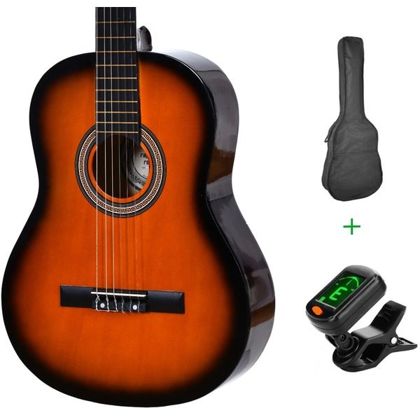 Chitara Clasica Rapsodia Reghin Sunburst cu Husa si Tuner