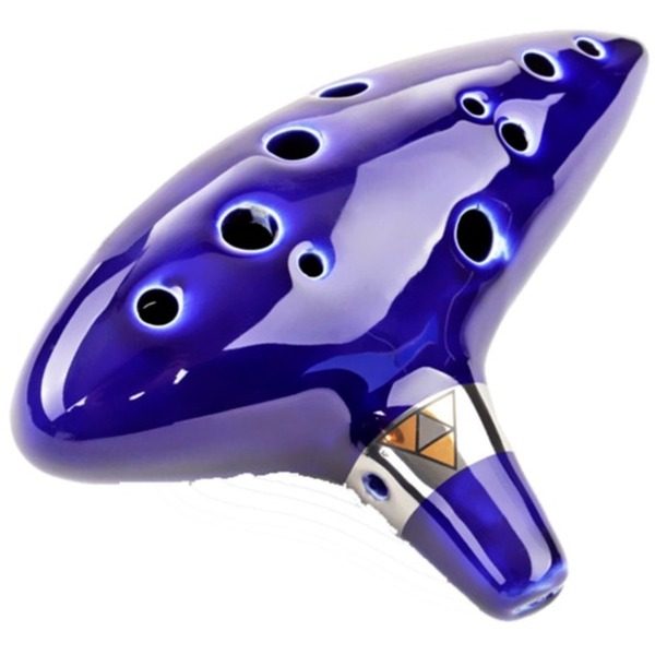 Ocarina Ceramica Albastra